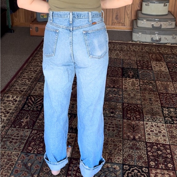 Rustler Jeans - Distressed Knee, Baggy Dad Jeans, Long Length 100% Cotton! - Picture 3 of 10